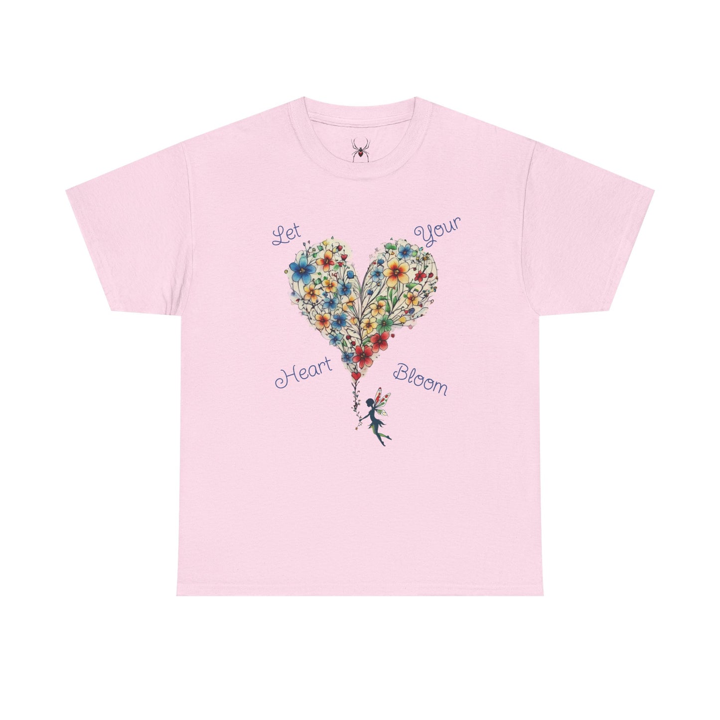 Floral Heart T-Shirt — Let Your Heart Bloom - Cute Watercolor Bouquet Heart Unisex Tee