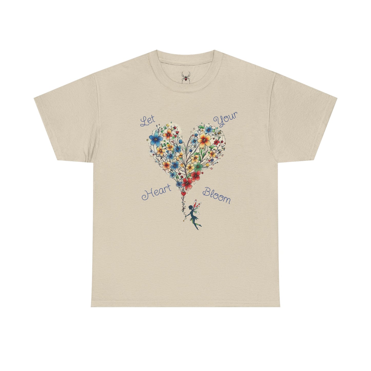 Floral Heart T-Shirt — Let Your Heart Bloom - Cute Watercolor Bouquet Heart Unisex Tee