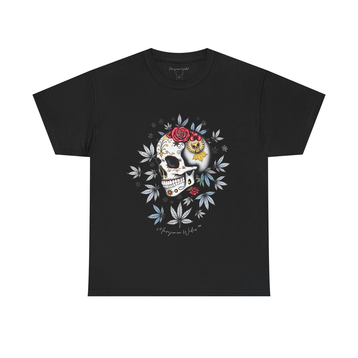 Dia de Los Muertos - Skull - Black Red Gold - Unisex T-shirt