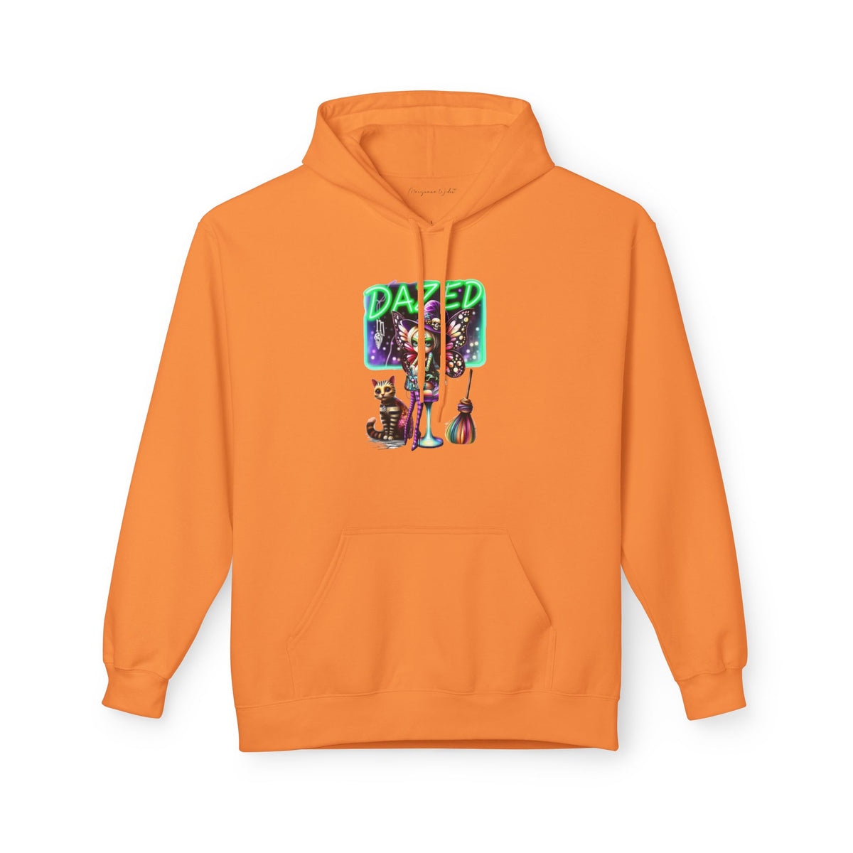 Halloween Fairy - Dazed - Retro Neon Unisex Hoodie - Marijuana Widow