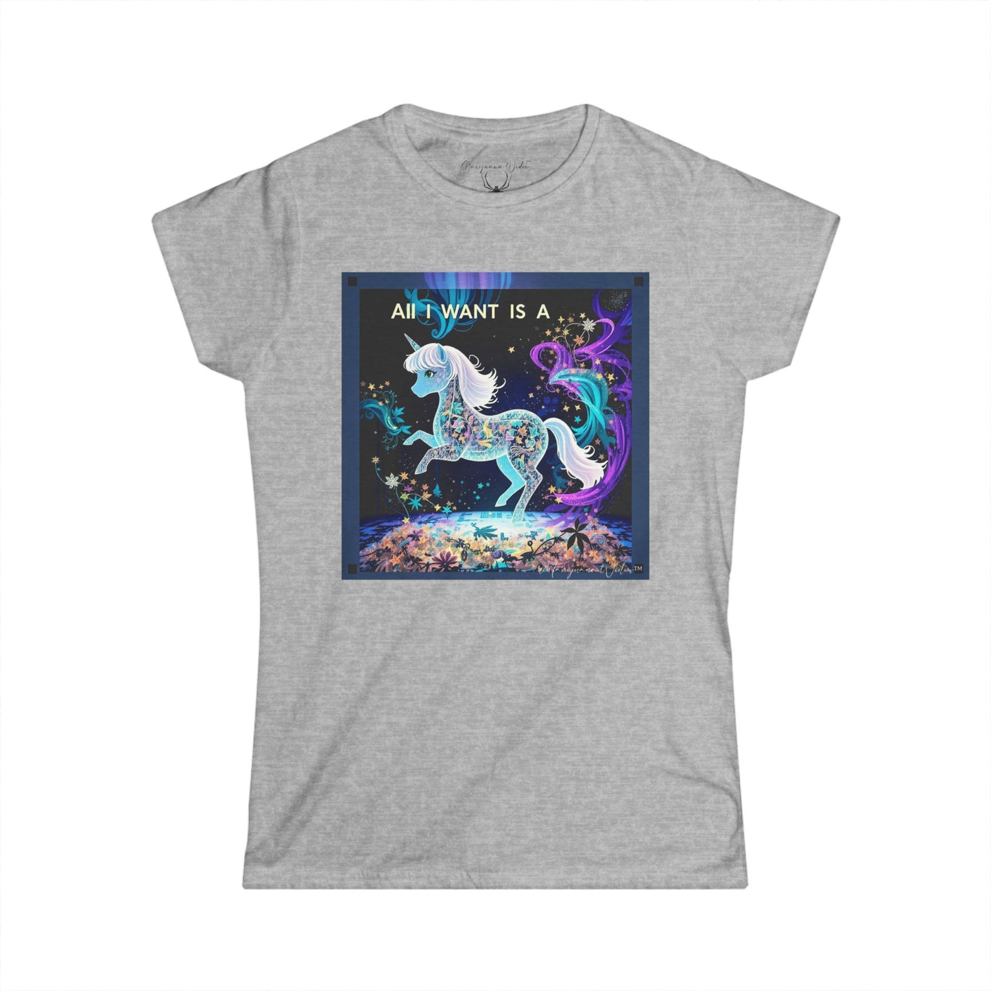 All I Want Is a Unicorn (Blue) — Women's Tee