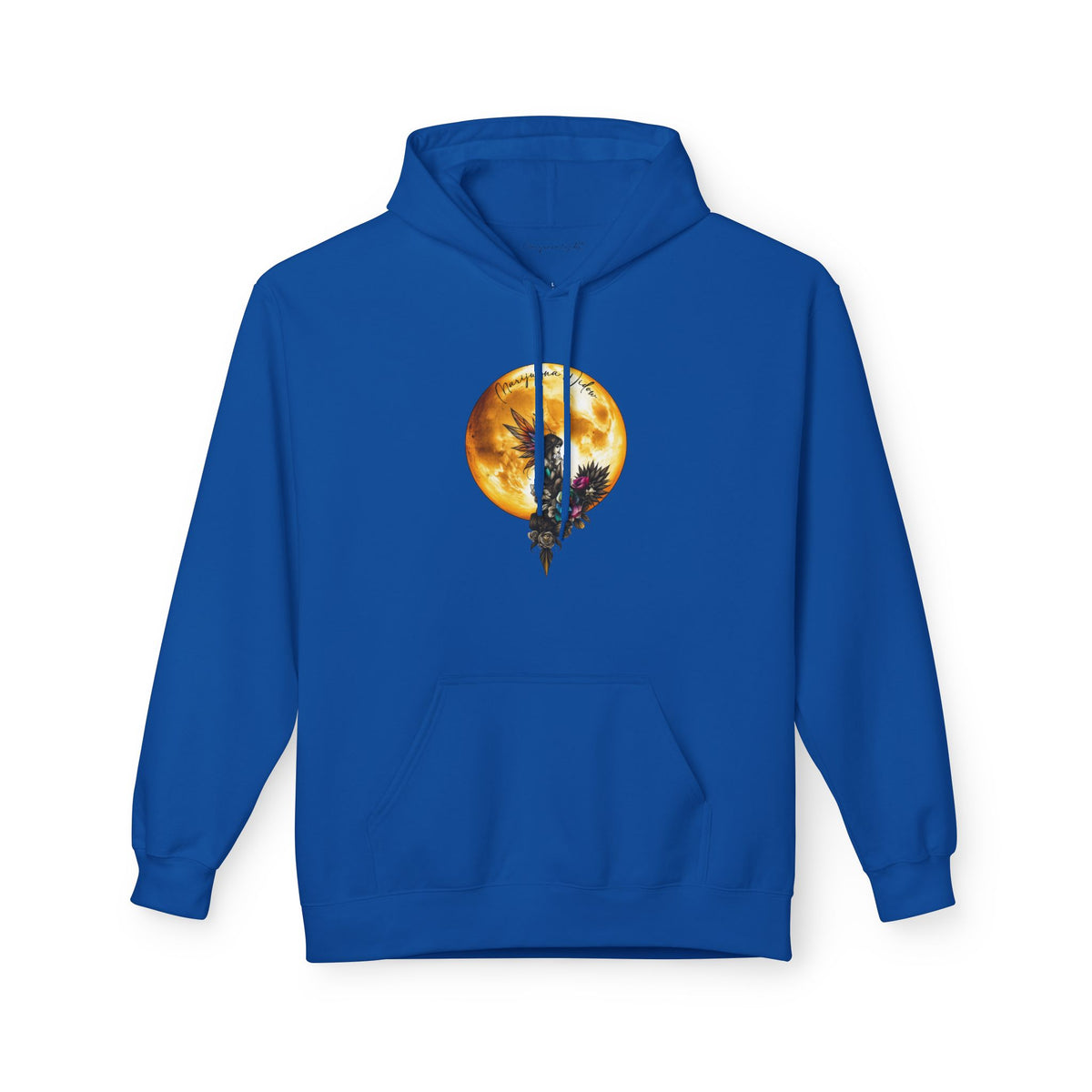 Fairy Moon Hoodie — Girl in the Moon - Fantasy Fairy with Crescent Moon Graphic