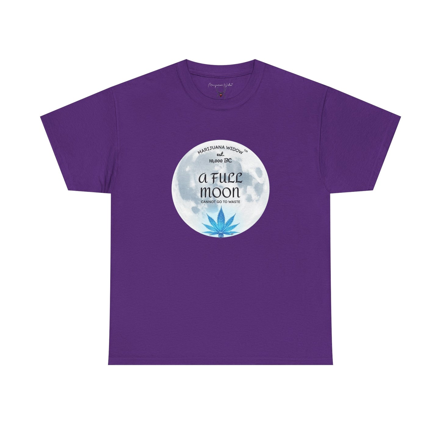 Full Moon Marijuana Flower - Unisex T-shirt
