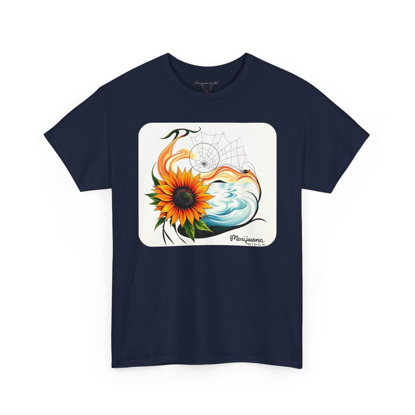 Sunflower Wave T-Shirt — Dreamcatcher Ocean Floral - Unisex T-shirt