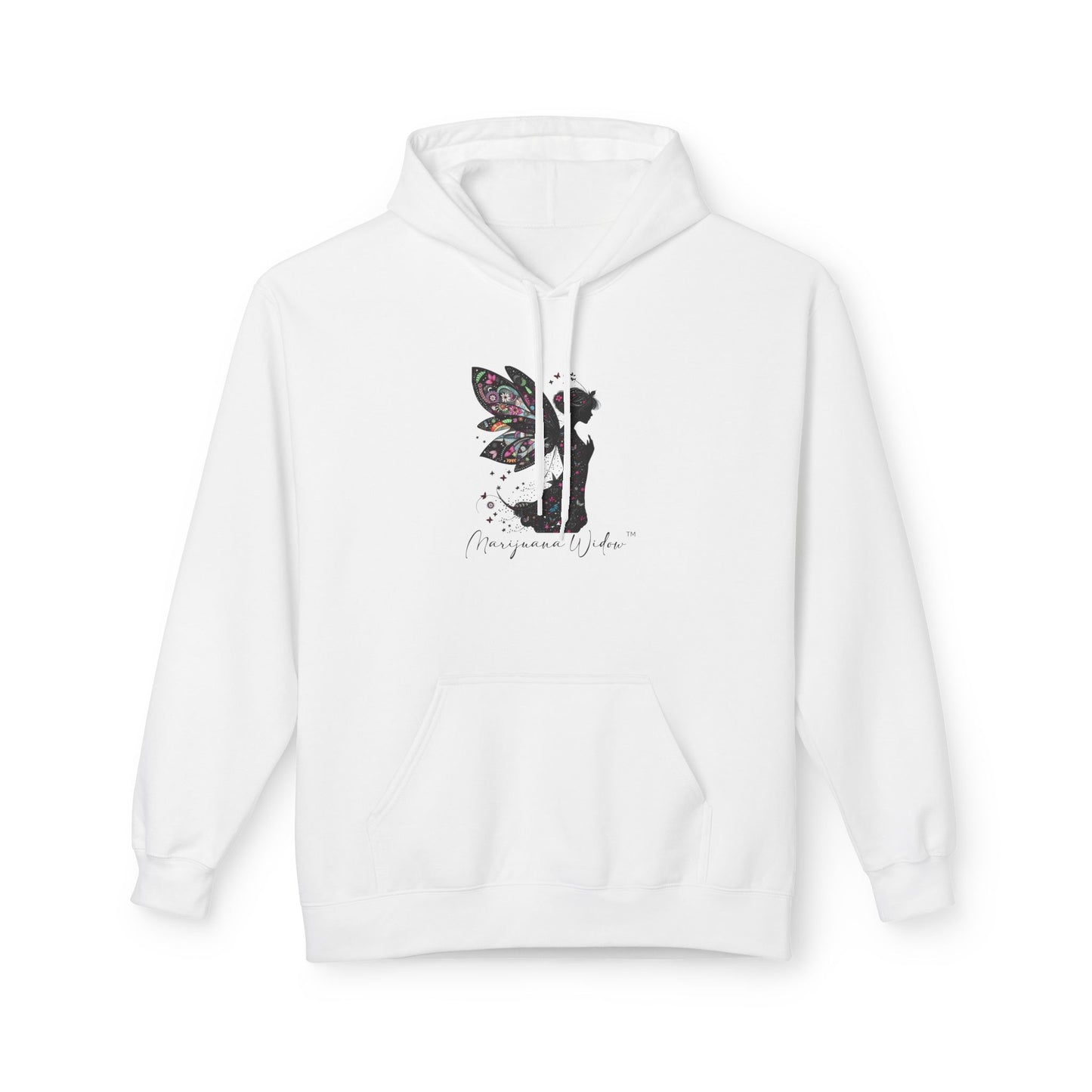 Praying for Peace - Fairy Butterfly Floral Wings Hoodie — Whimsical Butterfly Silhouette Pullover