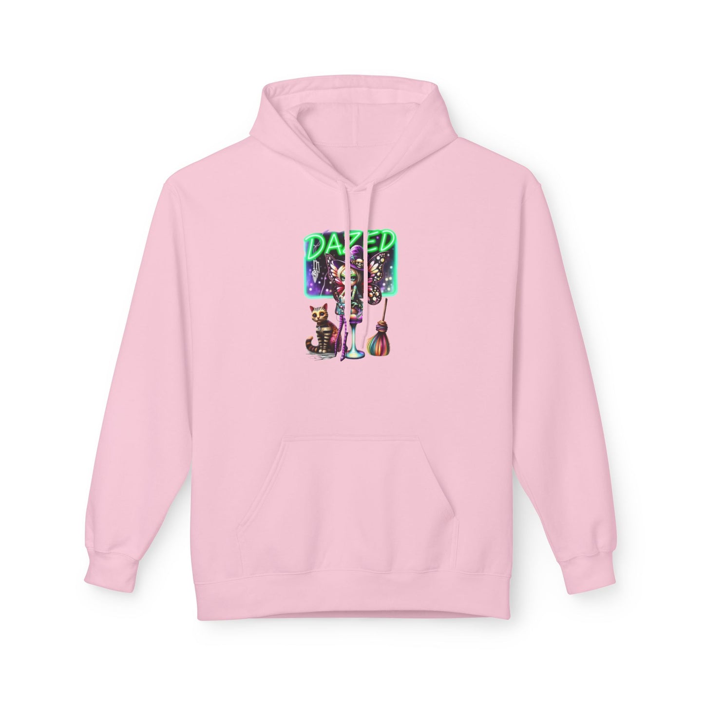 Halloween Fairy - Dazed - Retro Neon Unisex Hoodie - Marijuana Widow