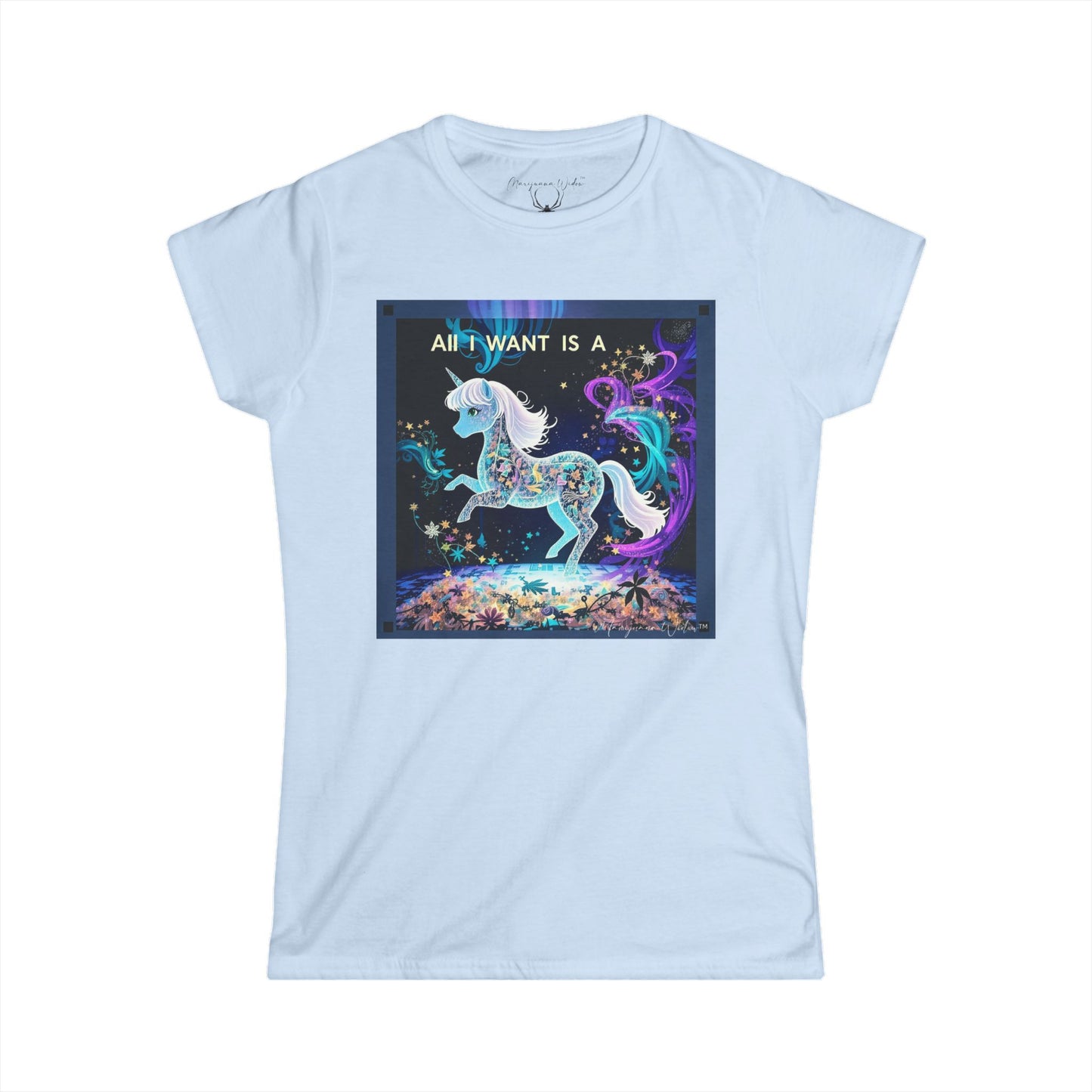 All I Want Is a Unicorn (Blue) — Women's Tee