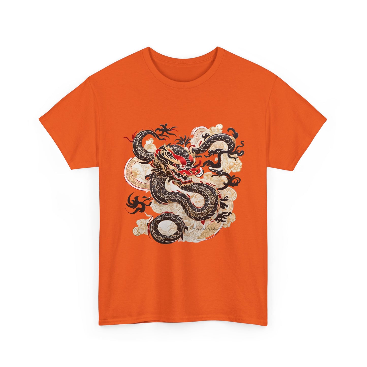 Smoking Dragon — Vintage Red & Black Dragon Unisex T-Shirt