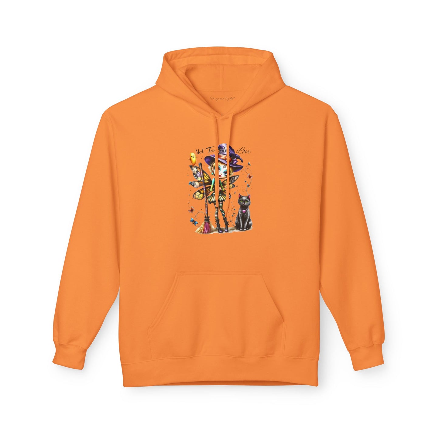 Halloween Fairy - Not Tonight Love - Cat Moonlit Forest Unisex Hoodie