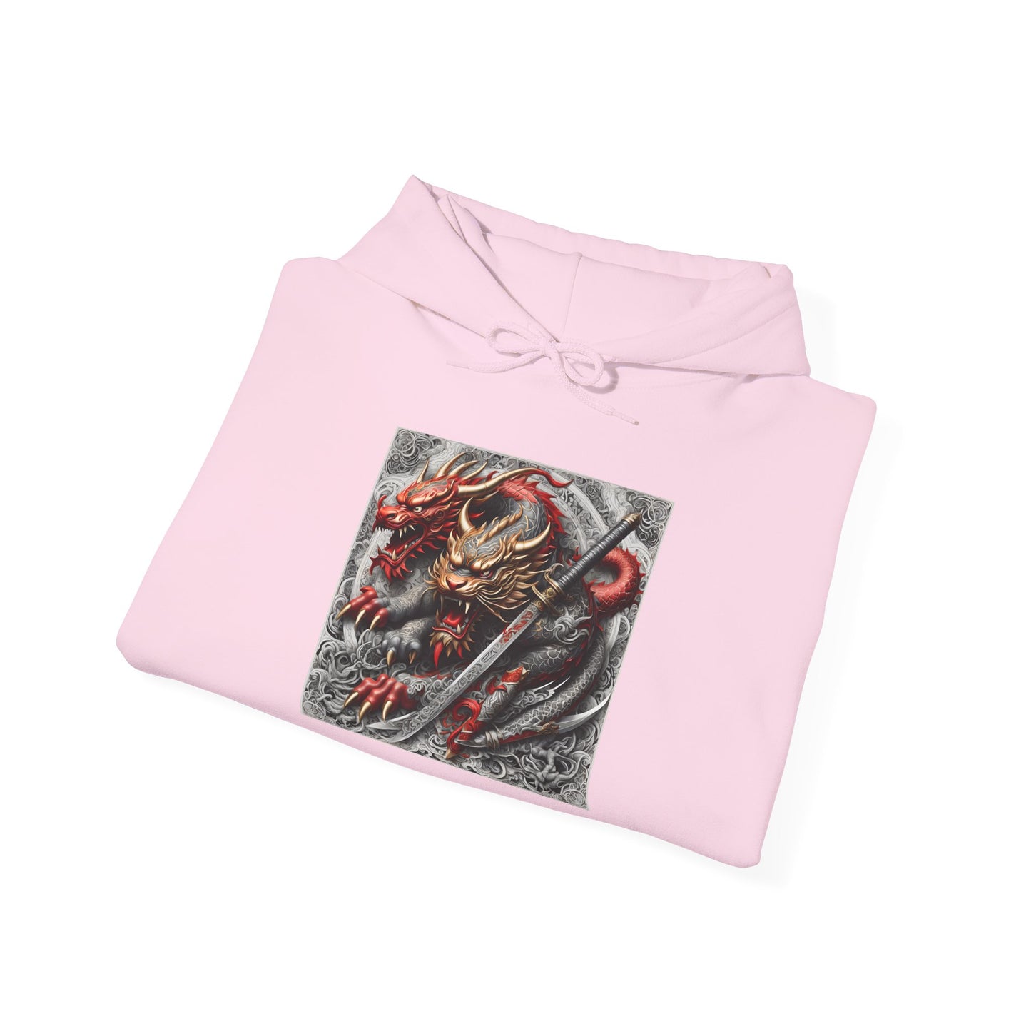 Dragon Warrior Hoodie - Japanese Demon Samurai Graphic Unisex Sweatshirt