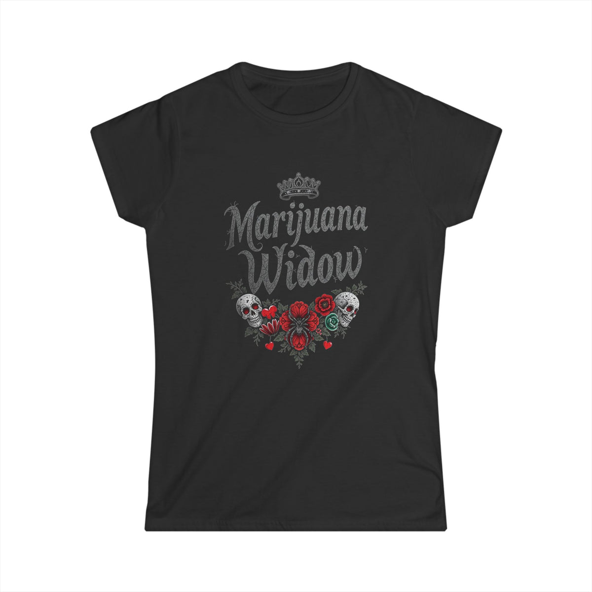 Marijuana Widow "Crowned for Life" Women's Softstyle Tee - Marijuana Widow
