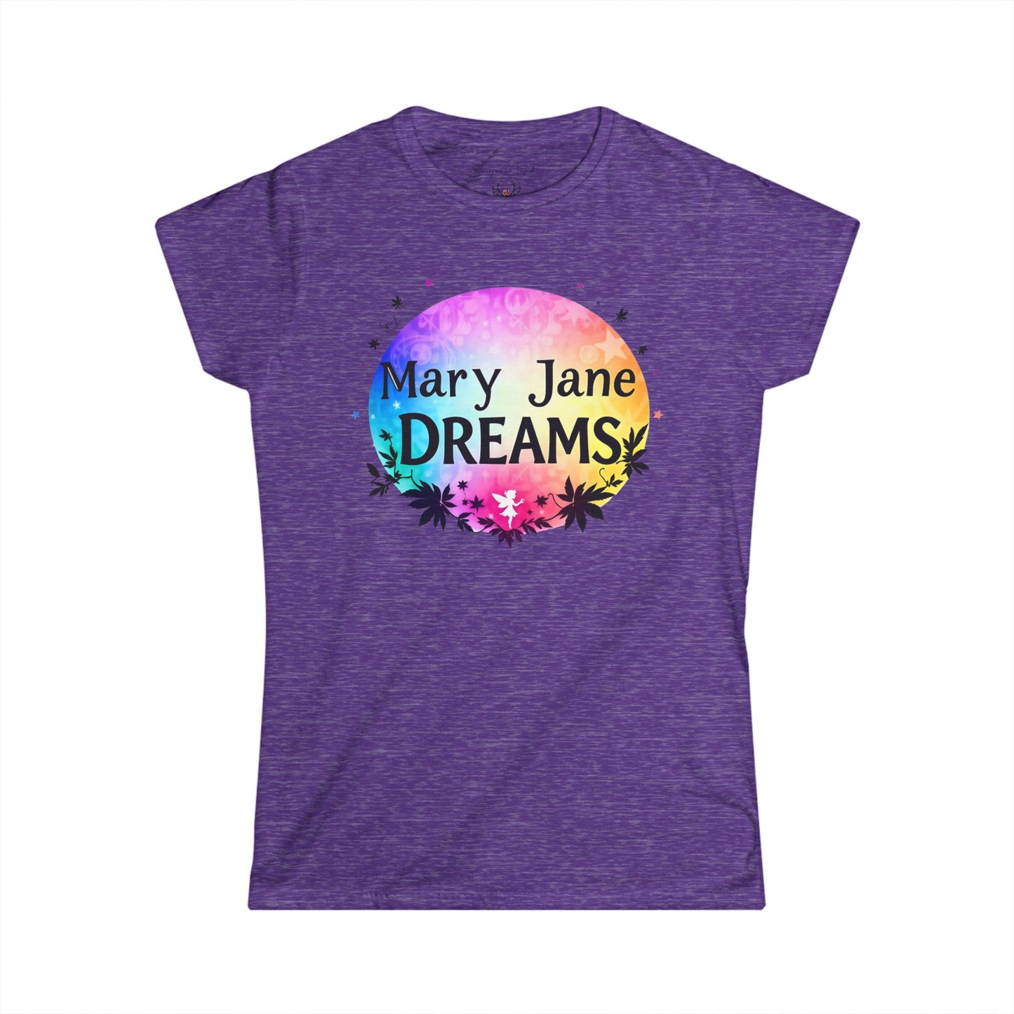 Mary Jane Dreams Tee — Colorful Fairy Psychedelic Cannabis Women's T-Shirt