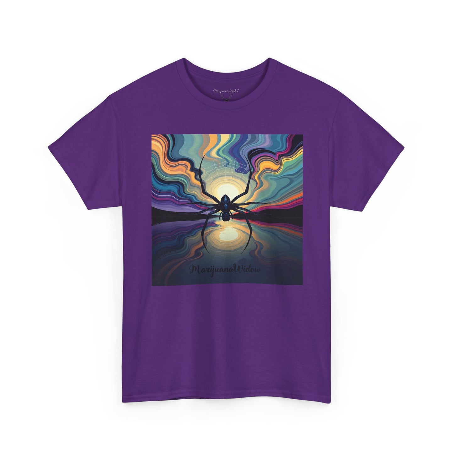 Psychedelic Sunset Spider - Unisex T-Shirt
