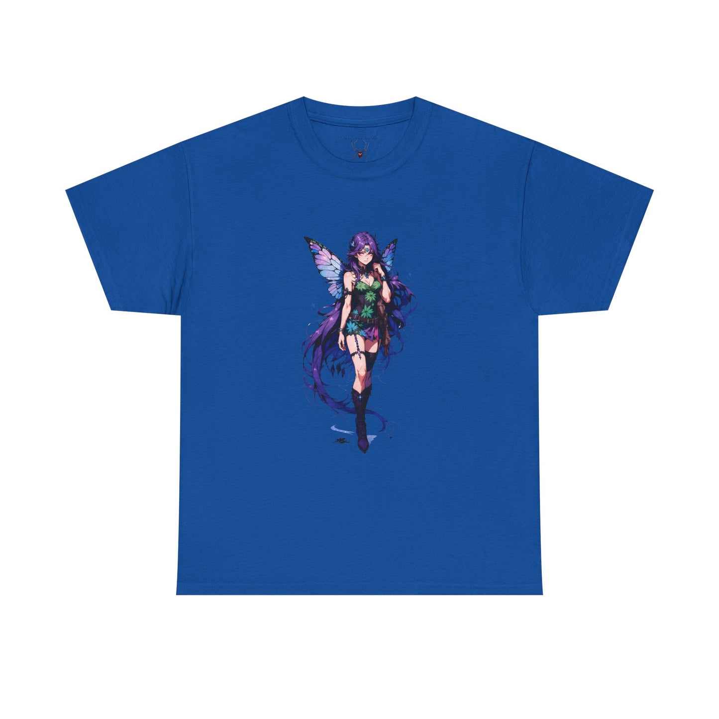 Fairy Anime T-Shirt — Purple Winged Fairy Illustration