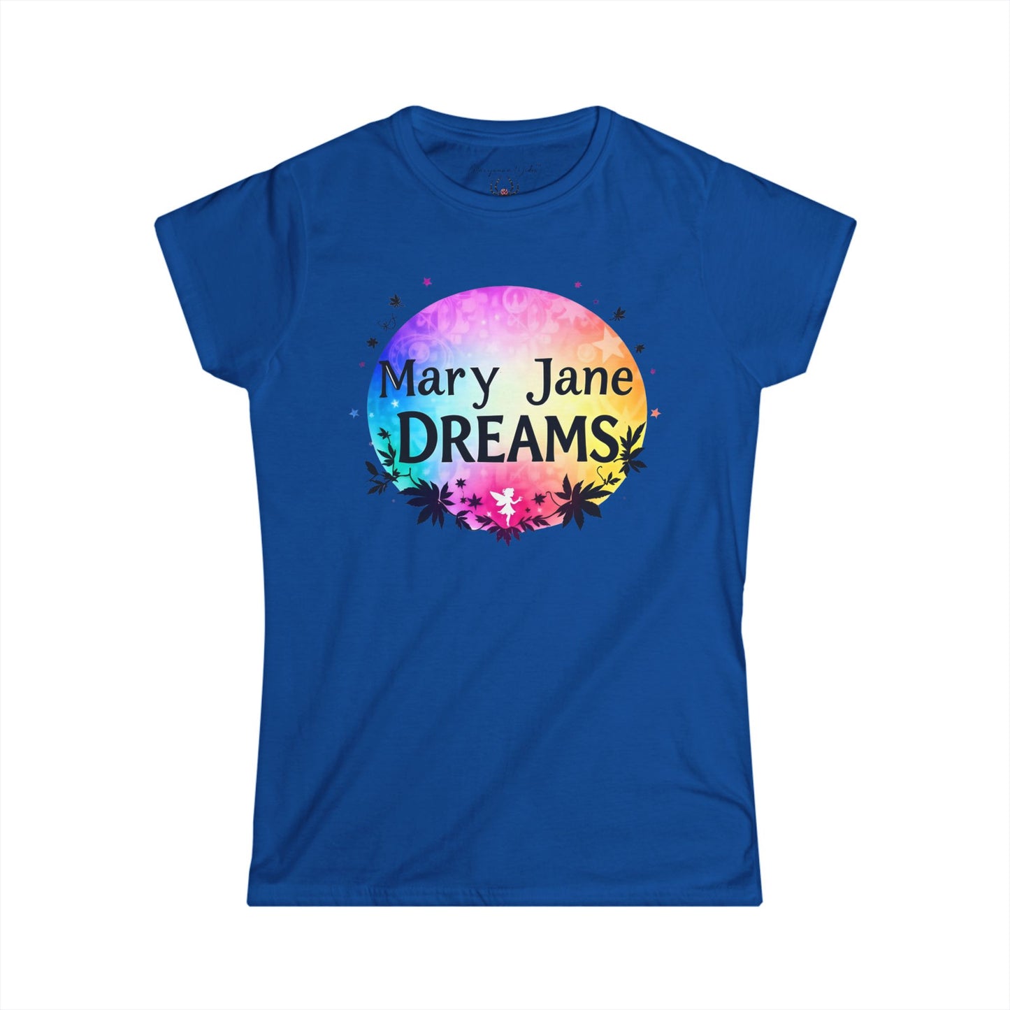 Mary Jane Dreams Tee — Colorful Fairy Psychedelic Cannabis Women's T-Shirt