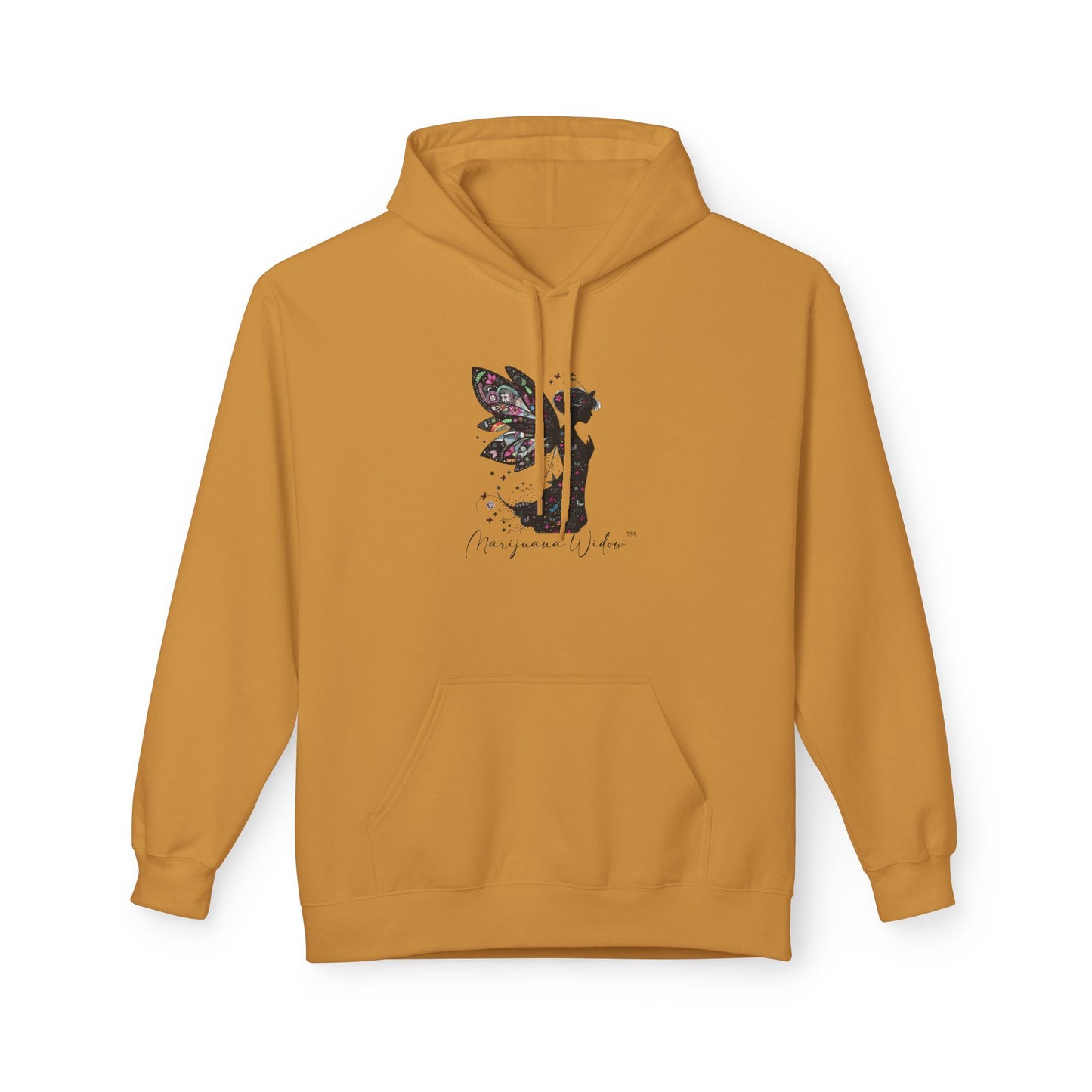 Praying for Peace - Fairy Butterfly Floral Wings Hoodie — Whimsical Butterfly Silhouette Pullover