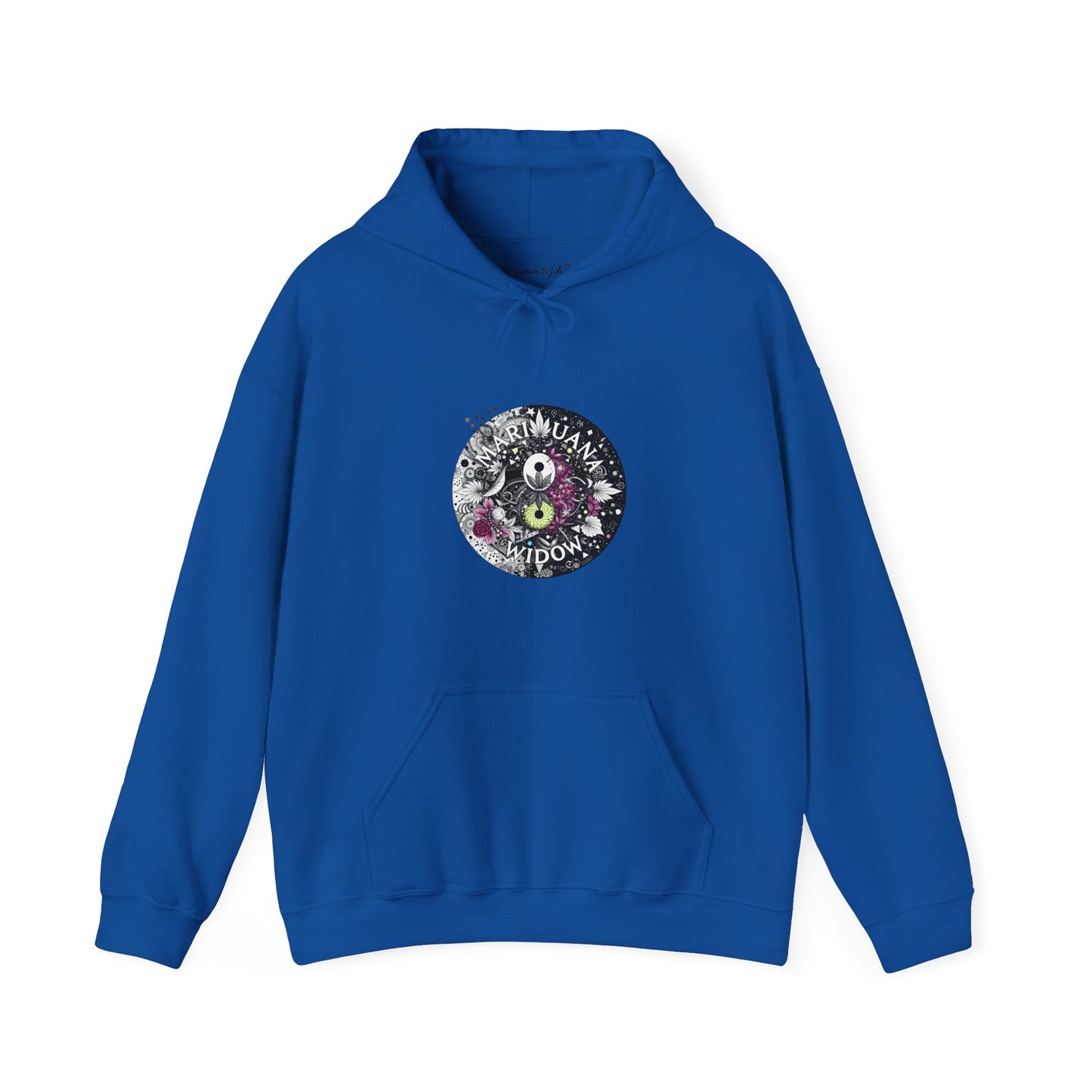 Angel Wings - Floral Skull Raven Hoodie — Gothic Boho Wings Pullover